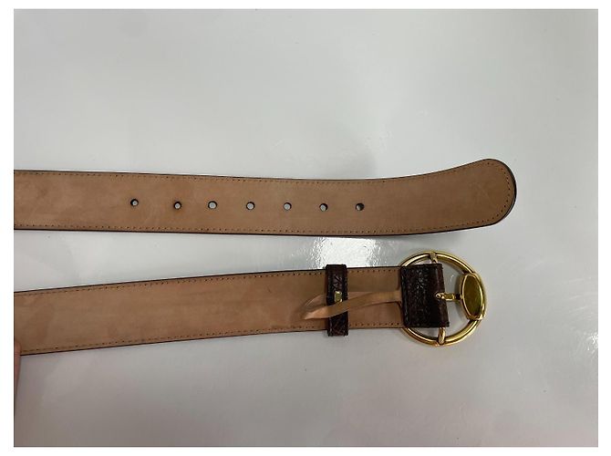 Gucci Horsebit Ledergürtel Braun - Ansicht 6