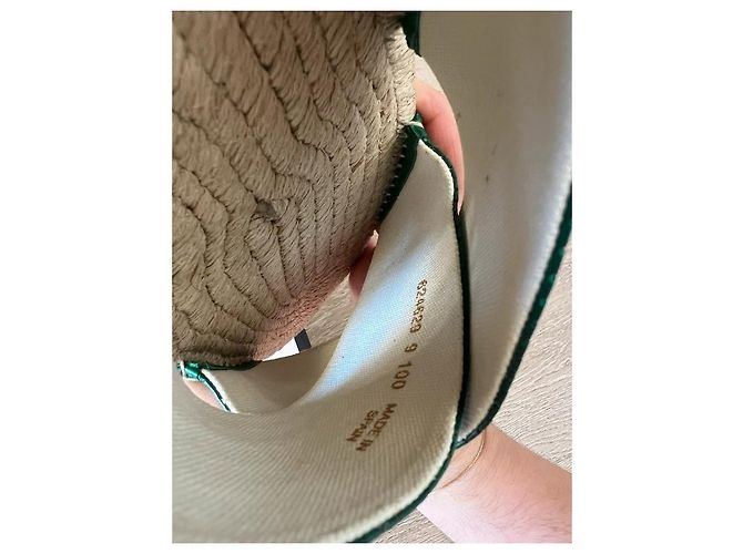 Gucci Ciabatte Espadrilles in Pelle Verde e Rossa Rosso - vista 6