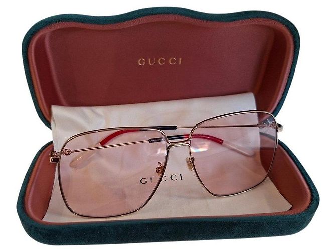 Gucci GG0394S Gafas de sol Oversize Dorado - vista 2