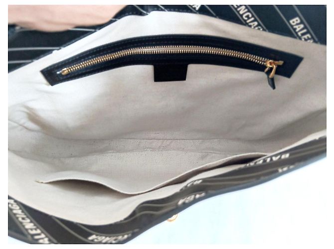 Borsa a tracolla Gucci x Balenciaga Jackie Pelle Nera Nero - vista 9