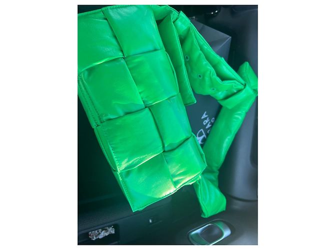 Bottega Veneta Borsa a Spalla Padded Cassette Verde - vista 2