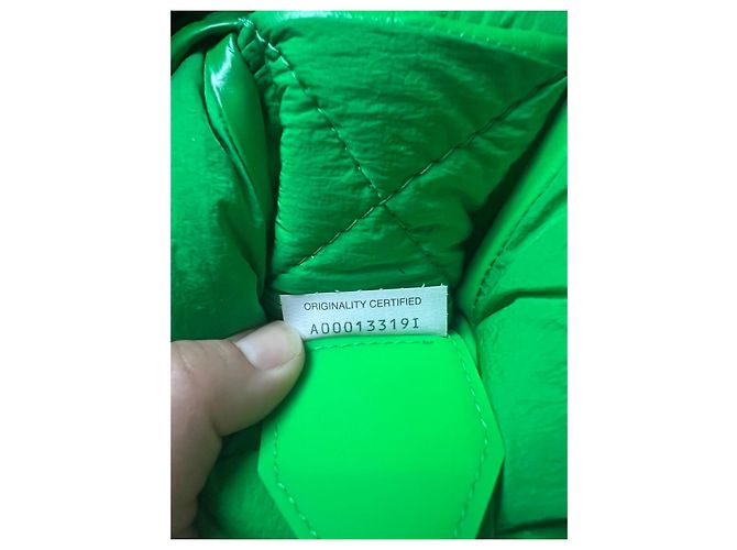 Bottega Veneta Borsa a Spalla Padded Cassette Verde - vista 3