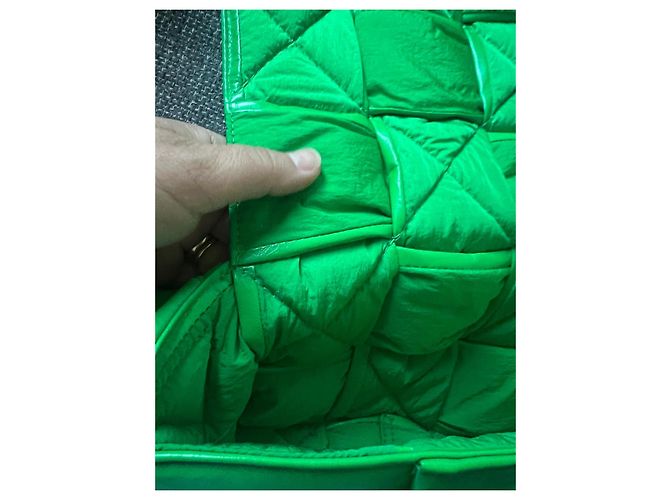 Bottega Veneta Borsa a Spalla Padded Cassette Verde - vista 9