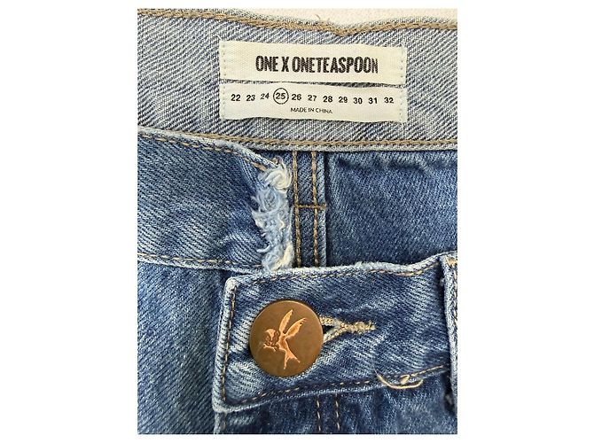 Autre Marque One Teaspoon Denim Shorts Blau - Ansicht 2