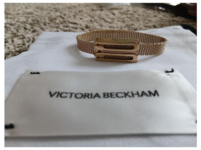 Bracciale a maglia dorata Victoria Beckham D'oro - vista 2