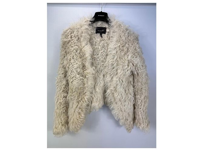 Isabel Marant Kalgan Lammfelljacke - Creme Roh - Ansicht 2