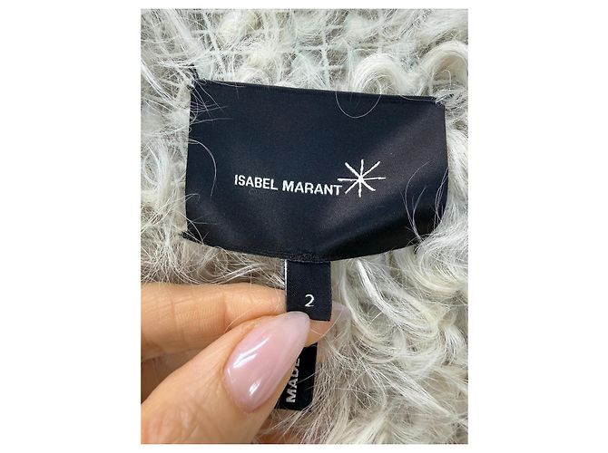 Isabel Marant Kalgan Lammfelljacke - Creme Roh - Ansicht 3