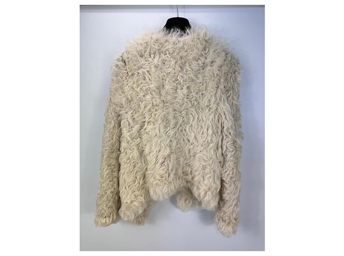 Isabel Marant Kalgan Lammfelljacke - Creme Roh - Ansicht 5