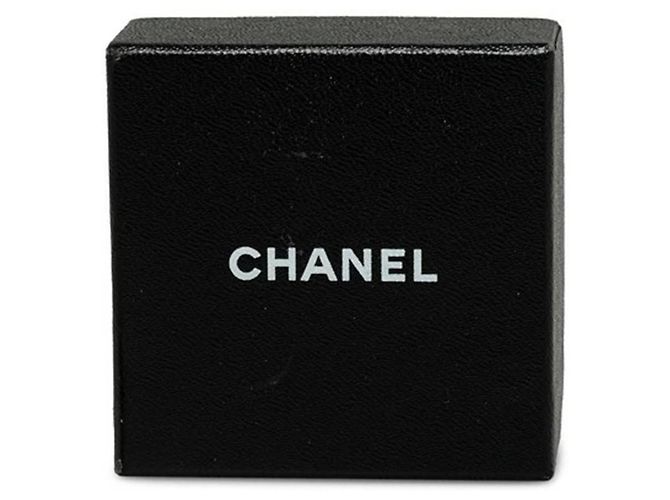 Orecchini Chanel CC Logo Gripoix Rossi Rosso D'oro - vista 5