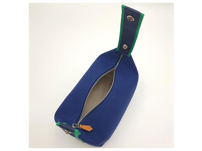 Hermès Pochette Bride-a-Brac PM Marine Blu Verde - vista 8