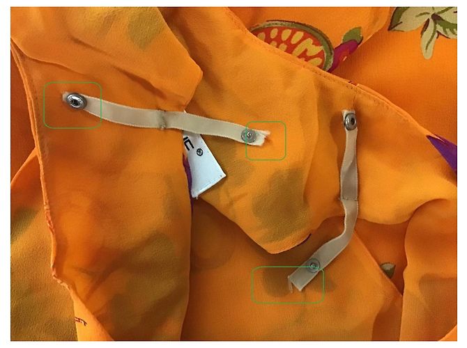 Céline Celine Mono de seda estampado floral naranja Rosa Verde - vista 6