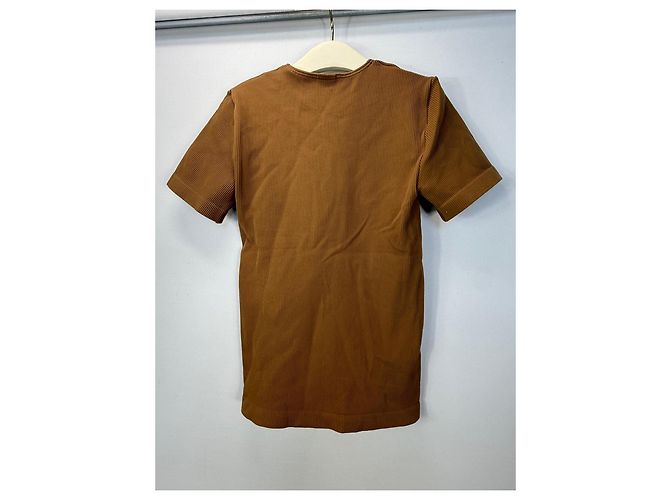 Camiseta de canalé Balenciaga Underwear Castaño - vista 3