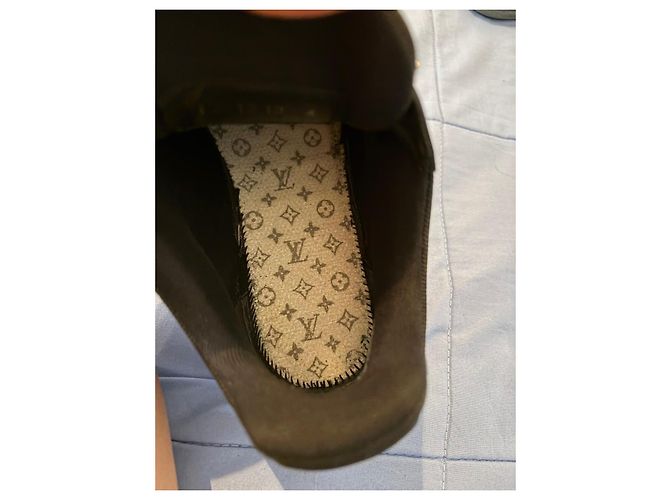 Louis Vuitton Sneaker LV Trainer in Pelle Nero - vista 7