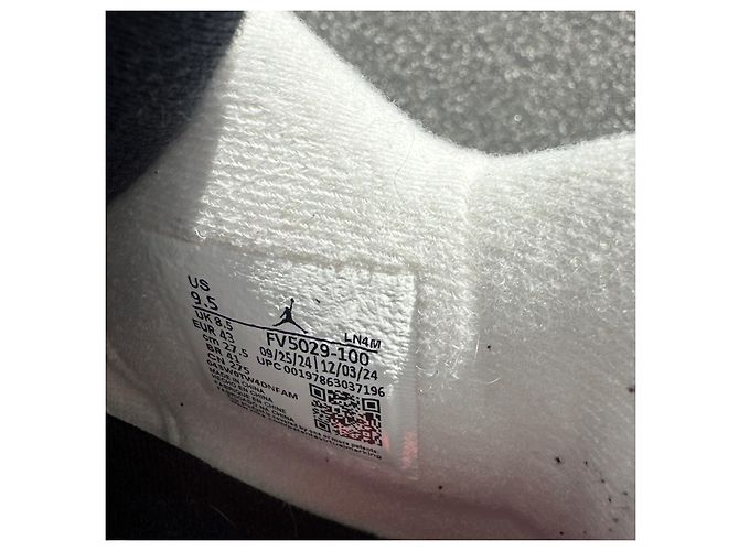 Autre Marque Nike Air Jordan 4 Retro 'White Cement' Nero Bianco Rosso Grigio - vista 11