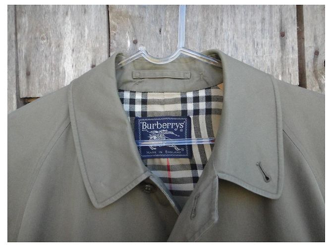Burberry Gabardine Regenmantel Größe 50 Khaki - Ansicht 2