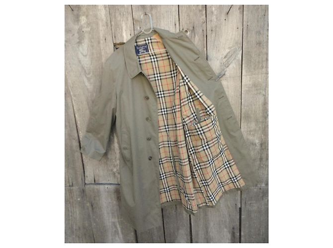 Burberry Gabardine Regenmantel Größe 50 Khaki - Ansicht 3