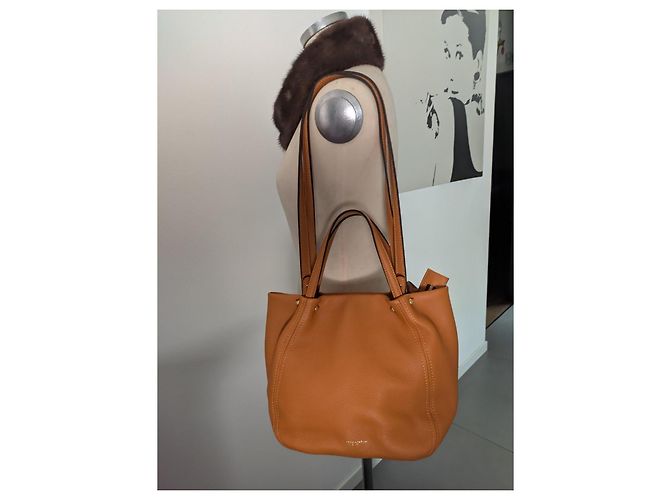 Gianni Chiarini Bolsa de mão em couro mostarda - vista 13