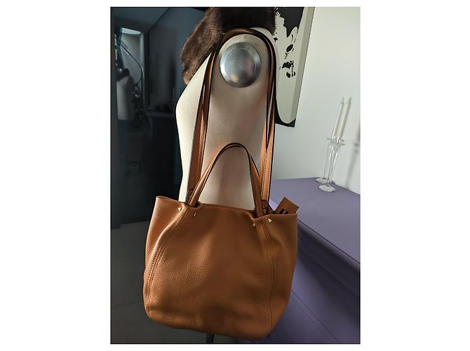 Gianni Chiarini Bolsa de mão em couro mostarda - vista 15