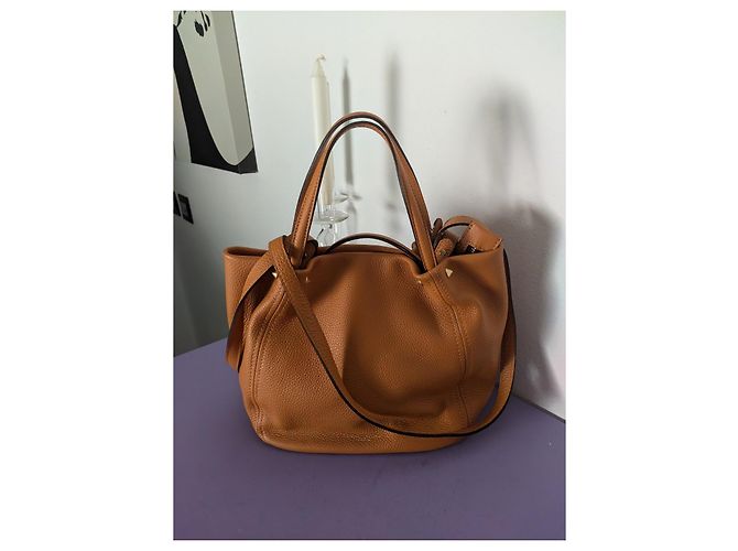 Gianni Chiarini Bolsa de mão em couro mostarda - vista 2