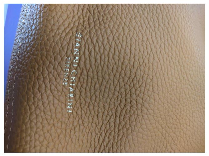 Gianni Chiarini Bolsa de mão em couro mostarda - vista 6