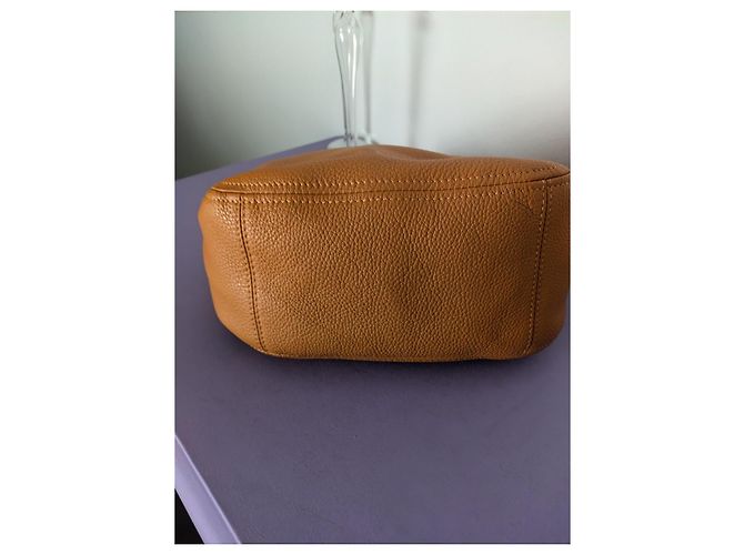 Gianni Chiarini Bolsa de mão em couro mostarda - vista 7