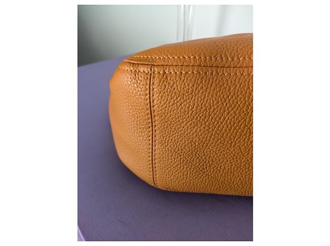 Gianni Chiarini Bolsa de mão em couro mostarda - vista 8
