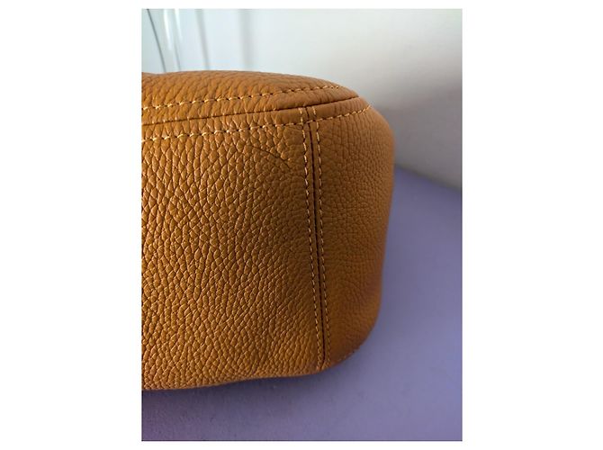 Gianni Chiarini Bolsa de mão em couro mostarda - vista 9