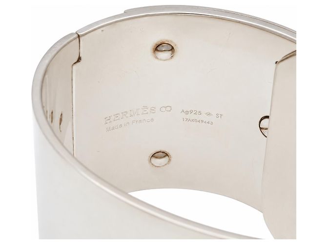 Hermès Kelly Manchette Grand Modèle Bracciale in Argento 925 - vista 2