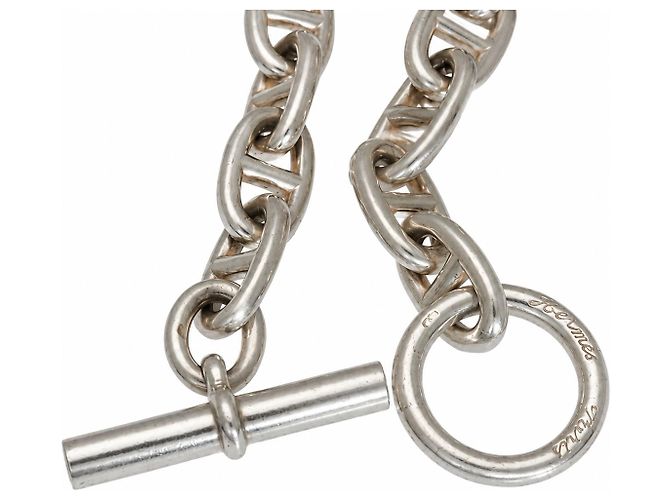 Hermès Chaîne d’Ancre GM Halskette aus massivem Silber - Ansicht 3