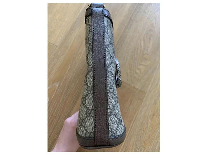 Gucci Dionysus GG Supreme Piccola Borsa a Secchiello Marrone Monogramma - vista 11