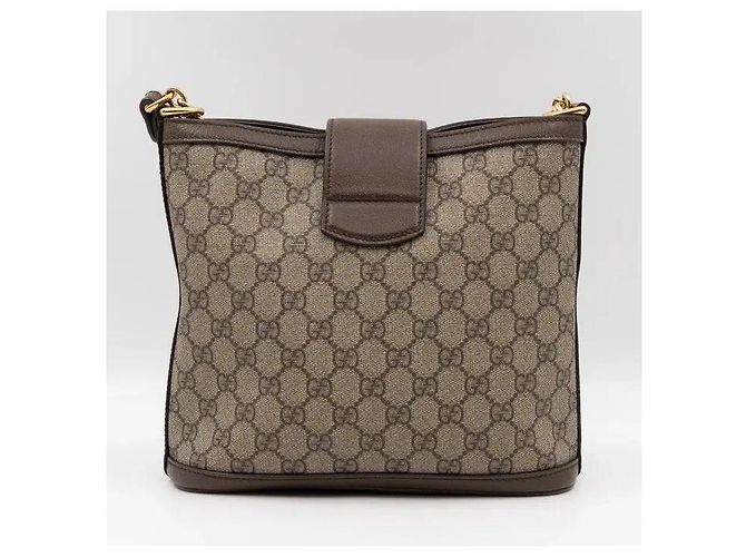 Gucci Dionysus GG Supreme Piccola Borsa a Secchiello Marrone Monogramma - vista 3