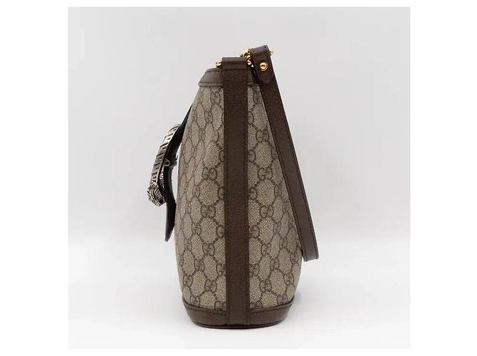 Gucci Dionysus GG Supreme Piccola Borsa a Secchiello Marrone Monogramma - vista 6