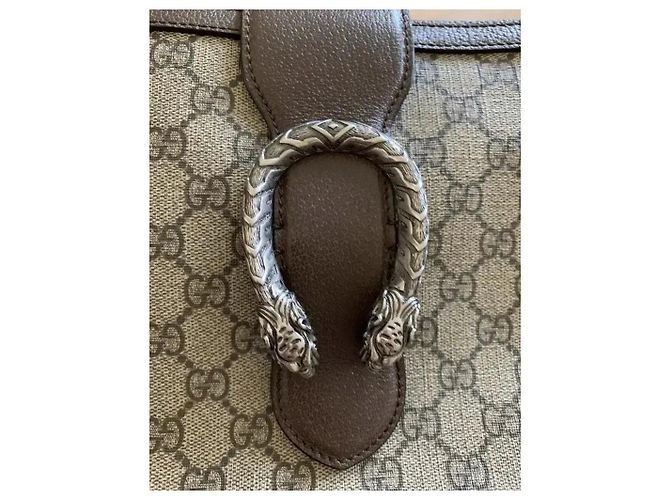 Gucci Dionysus GG Supreme Piccola Borsa a Secchiello Marrone Monogramma - vista 8