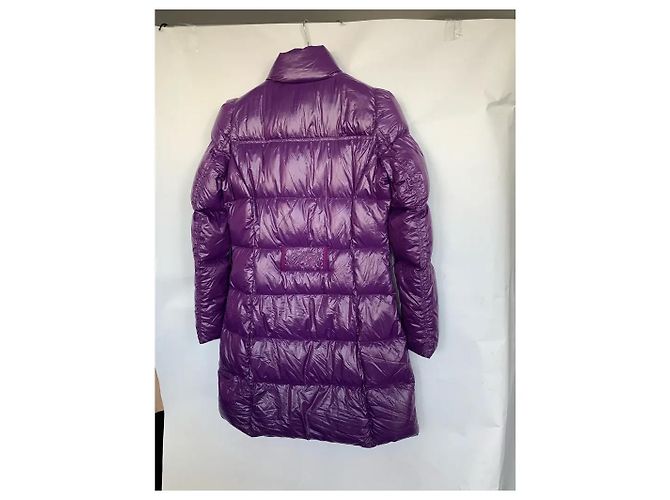 Roccobarocco Abrigo Largo Acolchado Morado Púrpura - vista 4