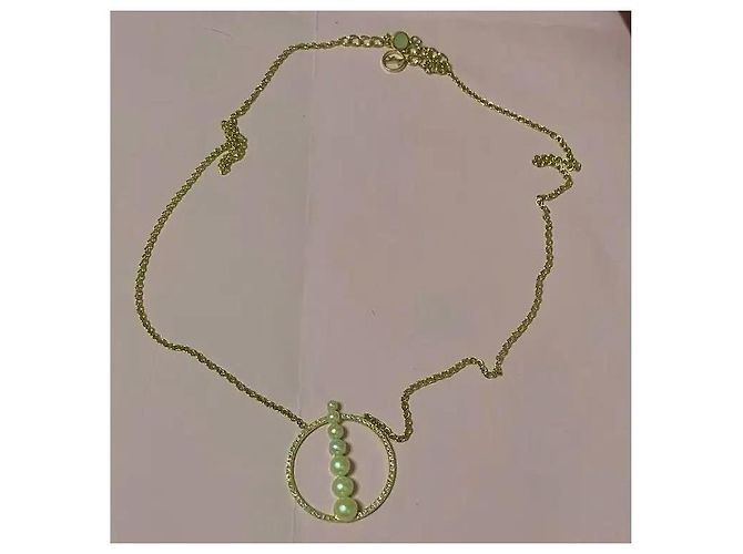 Autre Marque Anissa Kermiche Perlen- und Diamantkette Golden - Ansicht 6