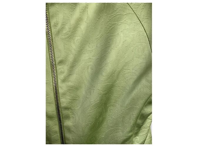 Mangano grünes Jacquard-Satinkleid ärmellos - Ansicht 3