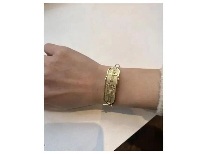 Autre Marque Feidt Paris Bracciale Scarabeo « Vie Protection Force » Oro Giallo 9k D'oro - vista 10