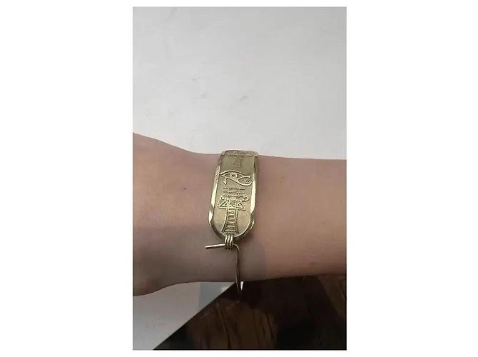 Autre Marque Feidt Paris Bracciale Scarabeo « Vie Protection Force » Oro Giallo 9k D'oro - vista 9