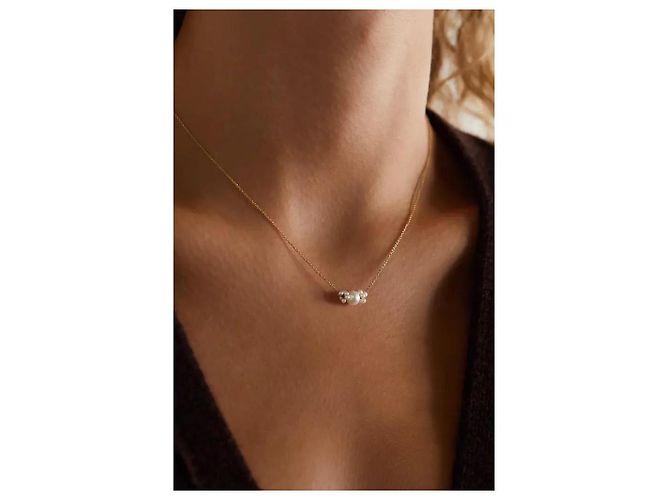 Autre Marque Sophie Bille Brahe Collar Orangerie de Perles Dorado - vista 4