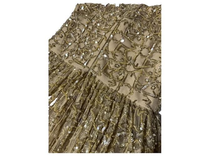 Zuhair Murad Abendkleid beige Golden - Ansicht 3