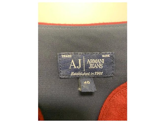 Armani Jeans Vestido Midi Burdeos - vista 3