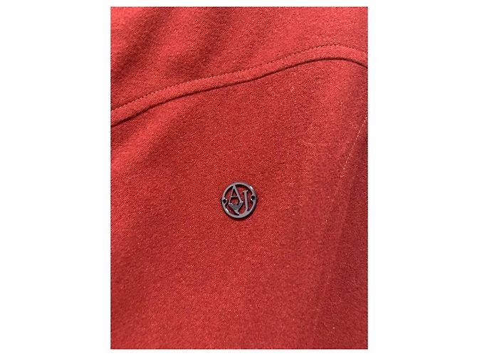 Armani Jeans Vestido Midi Burdeos - vista 4