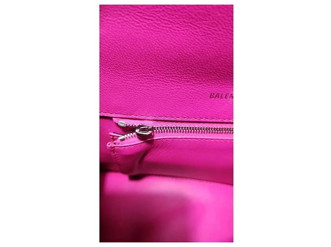 Bolsa Balenciaga Hourglass em Couro Rosa - vista 6