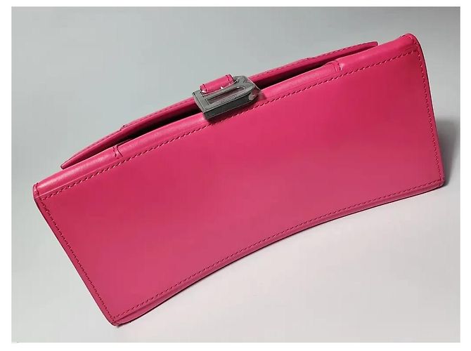 Bolsa Balenciaga Hourglass em Couro Rosa - vista 7