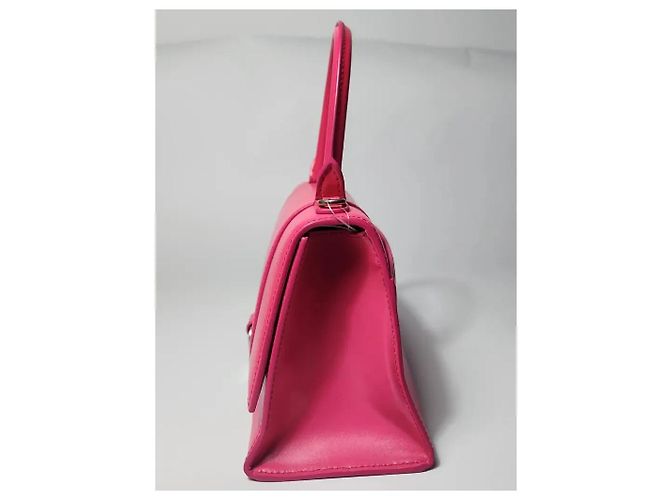 Bolsa Balenciaga Hourglass em Couro Rosa - vista 8