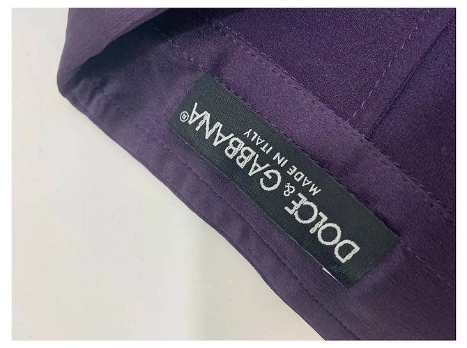 Camicia in seta viola Dolce & Gabbana Porpora - vista 4