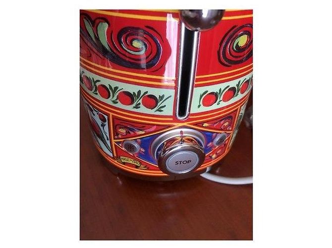 Autre Marque Tostapane Smeg x Dolce & Gabbana Bianco Rosso Gold hardware - vista 3