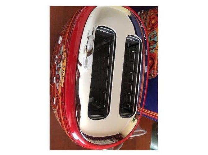 Autre Marque Tostapane Smeg x Dolce & Gabbana Bianco Rosso Gold hardware - vista 4
