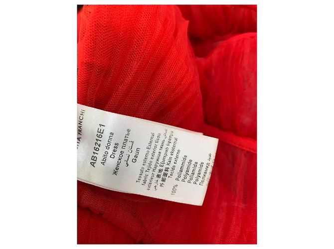 Vestido rojo con volantes Elisabetta Franchi Roja - vista 5