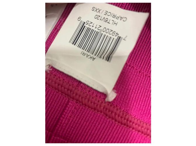 Herve Leger Hervé Léger Vestido Mini Palabra de Honor Akari - Rosa Caprice - vista 3